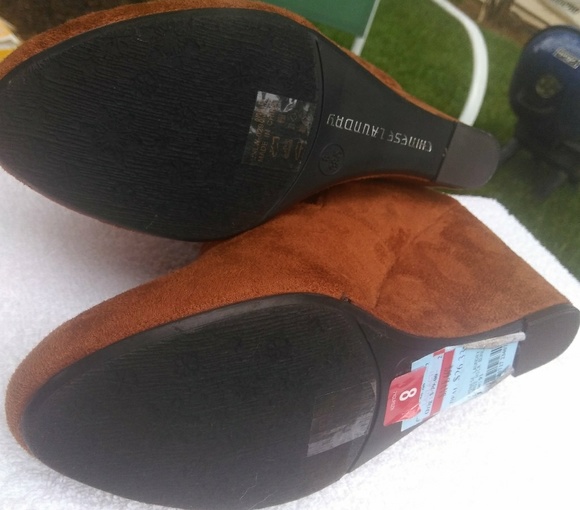 Chinese Laundry Unnie Ankle Boots Size 8 Tobacco - Picture 4 of 7